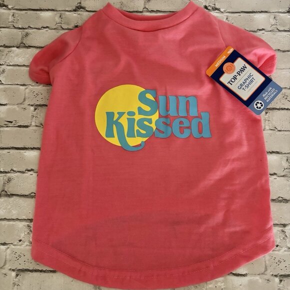 Top Paw “Sun Kissed” Pink Dog Shirt Size Medium NWT - Picture 1 of 3